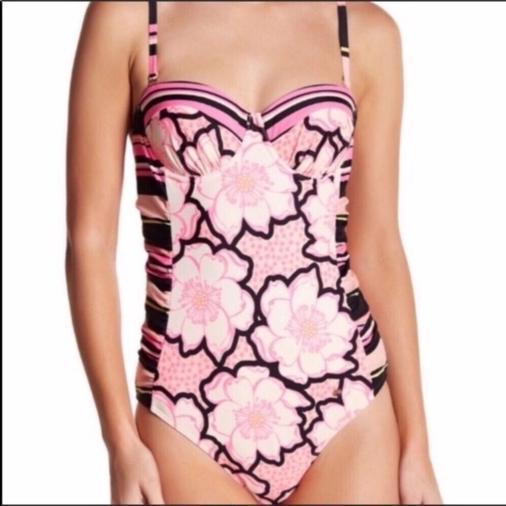 Ted Baker Marjas Tribal Print Clash Swimsuit